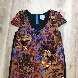 Maeve Silk Cap Sleeve Shift Dress